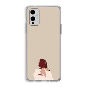 I drink wine: OnePlus 9 Transparant Hoesje