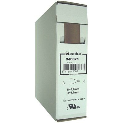 Krimpkous Polyolefin 2:1 In Trekbox Bruin 3,2 > 1,6mm