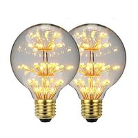 led vintage edison lampen g125 vuurwerk vormige lampen 3w e26 e27 2300k decoratieve gloeilampen Lightinthebox