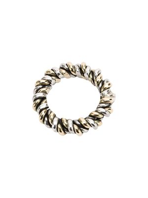 Ugo Cacciatori bague à effet tressé - Argent