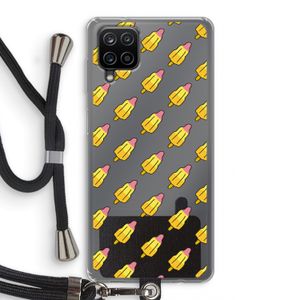 Waterijsjes: Samsung Galaxy A12 Transparant Hoesje met koord
