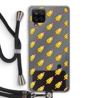 Waterijsjes: Samsung Galaxy A12 Transparant Hoesje met koord