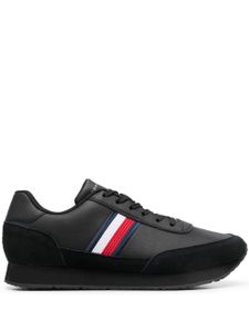 Tommy Hilfiger baskets en cuir - Noir