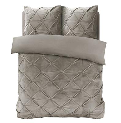 Sleeptime Velvet Pintuck Zand 200 x 200/220 cm