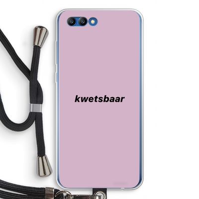 kwetsbaar: Honor 10 Transparant Hoesje met koord