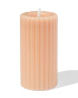 HEMA Led Kaars ⌀7.5x15cm Ribbel Naturel (naturel)