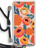 Perzik: Huawei Ascend P10 Lite Transparant Hoesje met koord