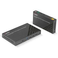 Lindy 38346 audio/video extender AV-zender & ontvanger Zwart