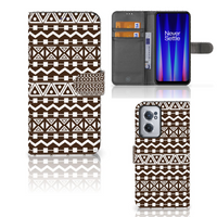 OnePlus Nord CE 2 Telefoon Hoesje Aztec Brown - thumbnail