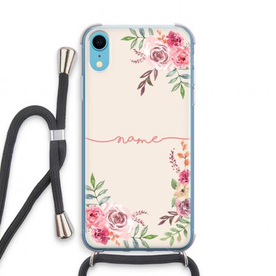 Rozen: iPhone XR Transparant Hoesje met koord