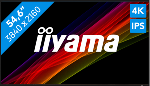 iiyama LH5541UHS-B2 beeldkrant Kiosk-ontwerp 138,7 cm (54.6") LCD 500 cd/m² 4K Ultra HD Zwart Type processor 18/7