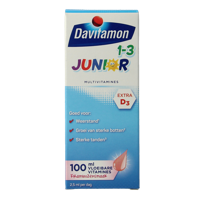 Junior 1+ vloeibare vitamines framboos 100 Milliliter