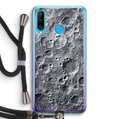 Maanlandschap: Huawei P30 Lite Transparant Hoesje met koord