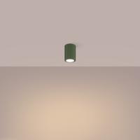 Plafondlamp KARBON 10 olijfgroen