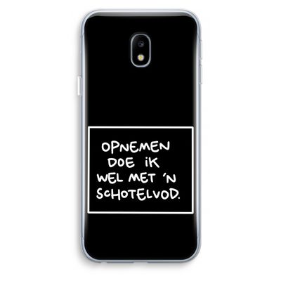 Schotelvod: Samsung Galaxy J3 (2017) Transparant Hoesje