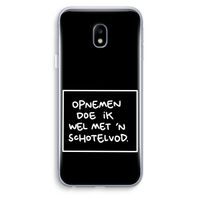 Schotelvod: Samsung Galaxy J3 (2017) Transparant Hoesje