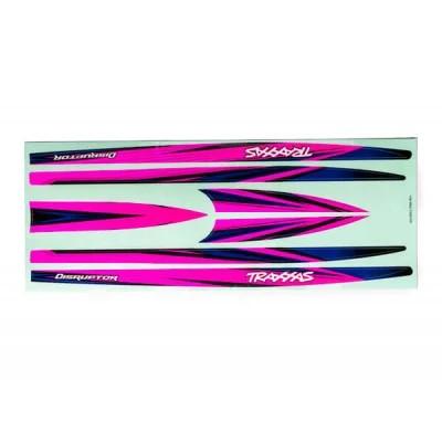 Traxxas - Decal set, hatch pink waterproof for Disruptor (TRX-10699-PINK)