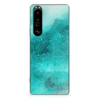 Smartphone hoesje Sony Xperia 1 III Painting Blue Smartphone hoesje Sony Xperia 1 III Painting Blue
