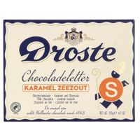 Droste - Chocolade Letter Melk Karamel Zeezout "S" - 135g
