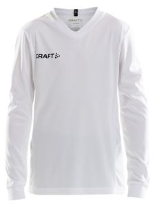 Craft 1906886 Squad Solid Jersey LS JR - White - 134/140