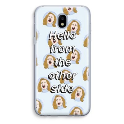 Hello: Samsung Galaxy J5 (2017) Transparant Hoesje