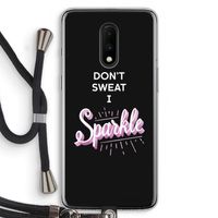 Sparkle quote: OnePlus 7 Transparant Hoesje met koord