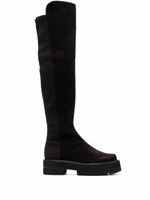 Stuart Weitzman bottes en daim - Marron - thumbnail