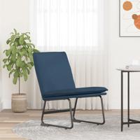 Loungestoel 52x75x76 cm stof blauw