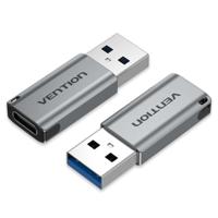 Vention CDPH0 tussenstuk voor kabels USB A USB C Grijs