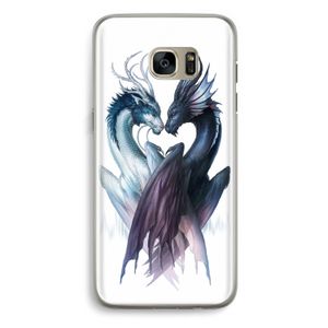 Yin Yang Dragons: Samsung Galaxy S7 Edge Transparant Hoesje
