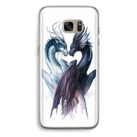 Yin Yang Dragons: Samsung Galaxy S7 Edge Transparant Hoesje