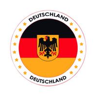 Viltjes met Duitse vlag opdruk