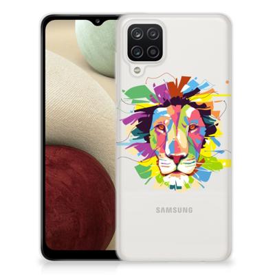 Samsung Galaxy A12 Telefoonhoesje met Naam Lion Color Samsung Galaxy A12 Telefoonhoesje met Naam Lion Color