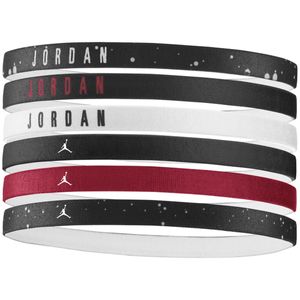 Jordan Elastic Hairbands 6-pack - Handbalkleding - Zweet-en haarbanden - zwart - maat ONE-SIZE