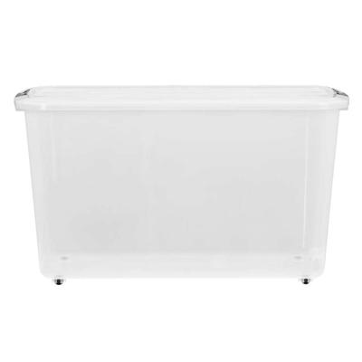 Leen Bakker - Opbergbox Topbox 60 Liter - 38,5x39x57,5 Cm - Kunststof/Polypropyleen - Transparant