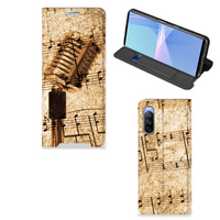 Sony Xperia 10 III Stand Case Bladmuziek - thumbnail