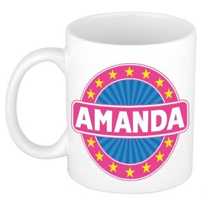 Amanda naam koffie mok / beker 300 ml   -