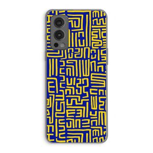 Majorelle Blue Print: OnePlus Nord 2 5G Transparant Hoesje