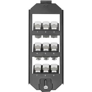 Digitus AN-25179 Keystone vloerhouder 3-voudig Zwart