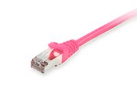 Equip 605584 RJ45 Netwerkkabel, patchkabel CAT 6 S/FTP 5.00 m Pink Vergulde steekcontacten 1 stuk(s) - thumbnail