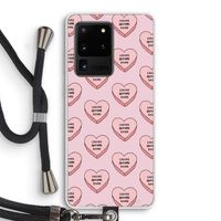 Chicks before dicks: Samsung Galaxy S20 Ultra Transparant Hoesje met koord