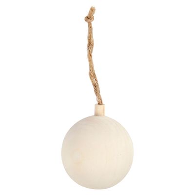 Creativ Company Kerstbal hanger hout, 5,5cm