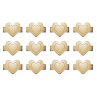 We R Makers • charm staples heart gold 12pcs