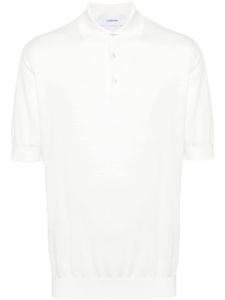 Lardini polo en coton à logo brodé - Blanc