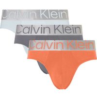 Calvin Klein Steel midi slips 3-pack oranje-grijs - thumbnail