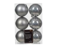Kerstbal kunststof d8 cm mgrs 6st kerst - Decoris