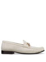 Brunello Cucinelli chaussures en cuir à boucles - Blanc
