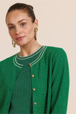 Jaxx twinset cardigan - grass green / kit - 13771