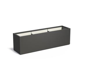Polyester plantenbak CARREZ 200x50x60cm.