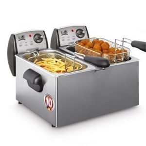 Fritel FR 1850 duo Frituurpan Zilver